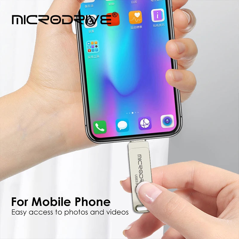 Type-C USB 3.0 Flash Drive – 64GB to 128GB Pen Drive for Phone & PC, Ideal Gift