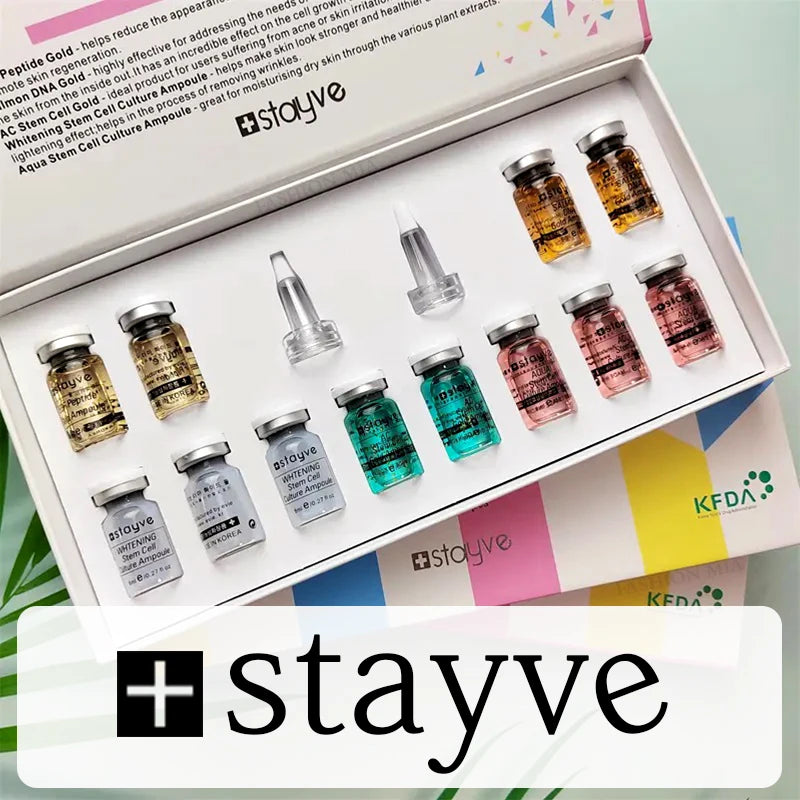 Korea Original Stayve BB Cream Glow Starter Kit – Niacinamide & Peptide Face Serum Essence for Skin Care