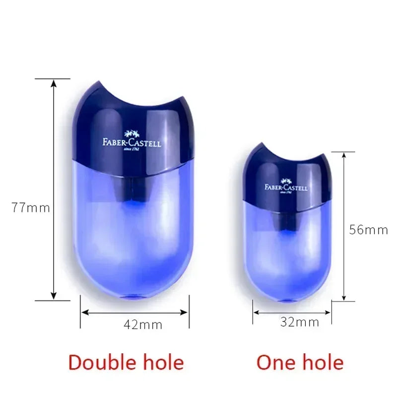 Double & Single Hole Pencil Sharpener – Creative Transparent Stationery Tool for Kids & Students, Portable School Supply Pen Cutter Sharpener