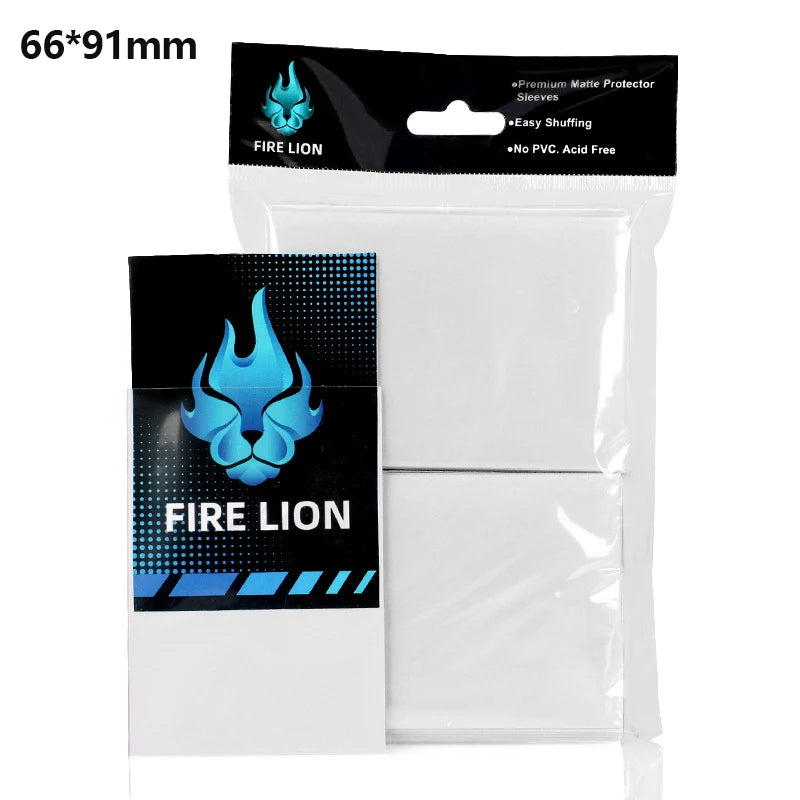 100PCS Matte Card Sleeves 66x91mm — Frosted Trading Card Protectors for MTG & TCG Game Cards