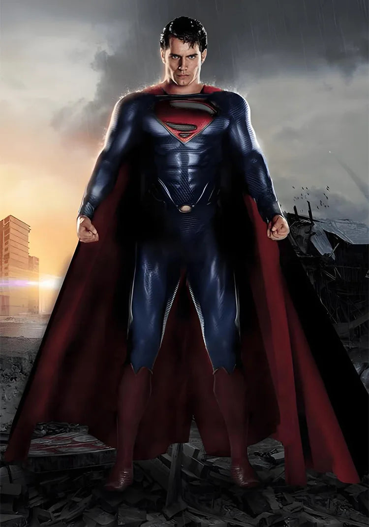 Superman Cosplay Costume – Halloween & Carnival Party Hero Outfit for Men and Women