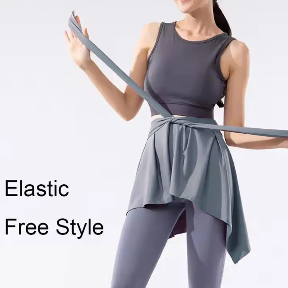 Women’s Adjustable Yoga Skirt Shorts – Quick Dry Anti-Exposure Fitness Running Skort