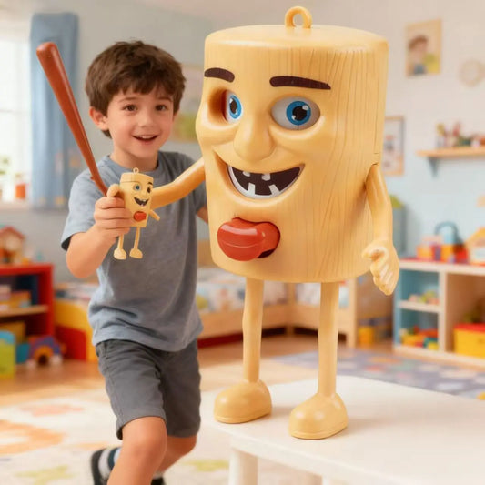 Italian Brainrot Tung Tung Tung Sahur Face-Changing Toy – Creative Button Decompression Figure, Fun Christmas Gift for Kids