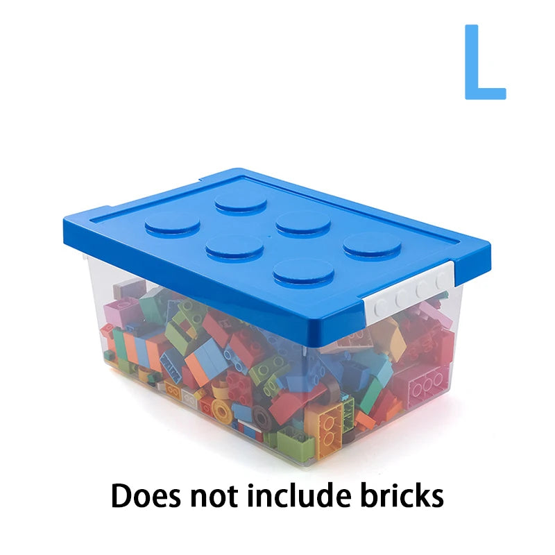 Stackable Kids Building Block Storage Box – Toy Organizer & Container for Books, Stationery, Snacks & Sundries