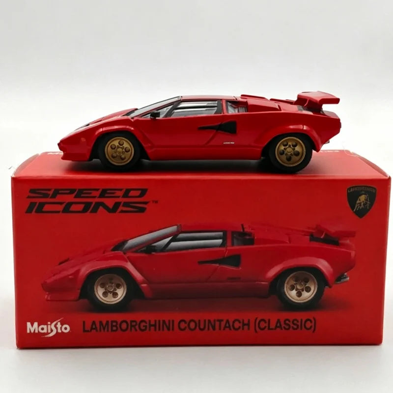 Maisto 1:64 Lamborghini Countach LP500 Diecast Model Car - Alloy Classic Sports Car Collectible Miniature Toy & Gift