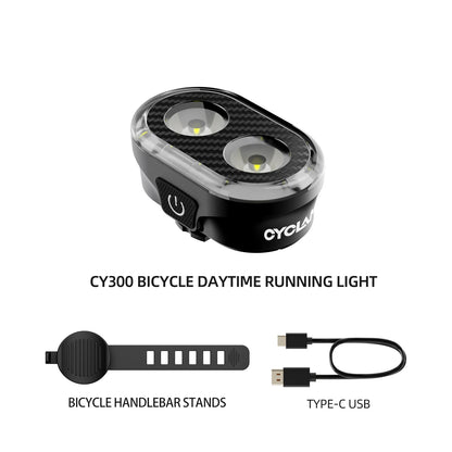 CYCLAMI CY300T Smart Bicycle Brake Sensing Light — Waterproof Front & Rear MTB Road Bike Light Accessory