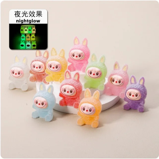 Labubu Macaron Mini Doll Blind Box – Handmade Candy Color Desktop Ornament, Exquisite Mystery Gift