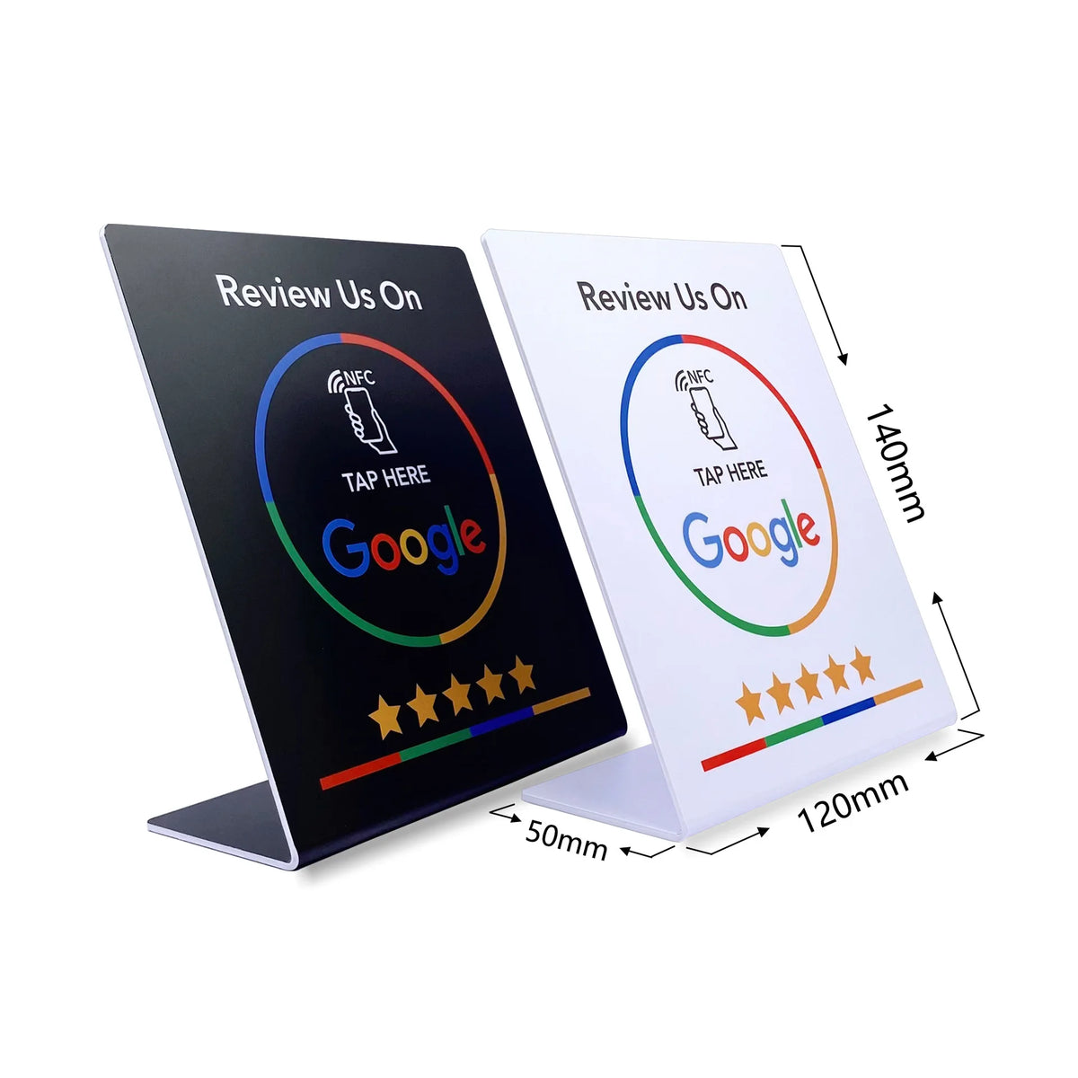 13.56MHz NFC Google Review Card - Programmable Standing Display for Business Reviews