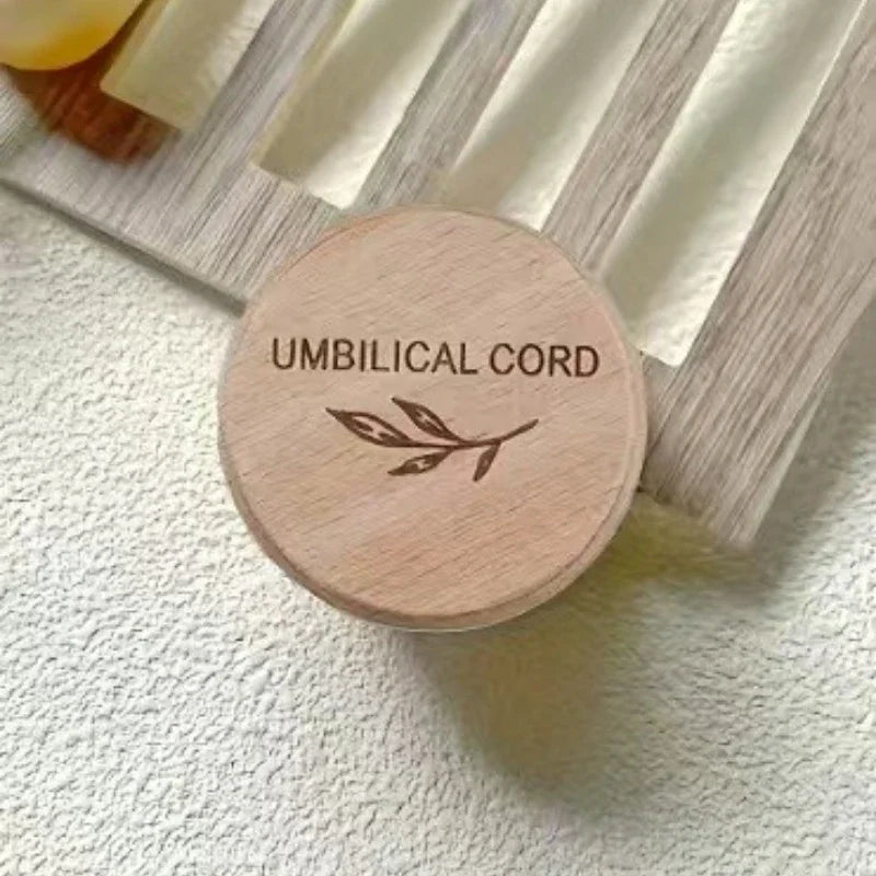 Wooden Baby Keepsake Memorial Box - Newborn Hair, Teeth & Umbilical Cord Storage Gift