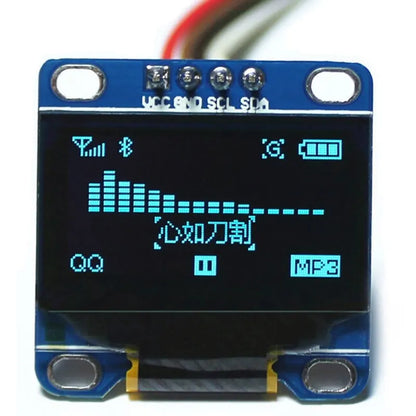 0.96 Inch OLED Display Module | SSD1306 I2C IIC SPI Serial 128x64 LCD for Arduino with Soldered Pin Headers