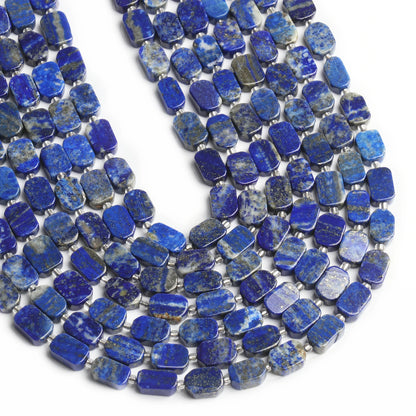 Natural Gemstone Rectangle Beads - 8x12mm Amethyst Citrine Lapis Lazuli Spacer Beads for DIY Jewelry Making & Bracelets