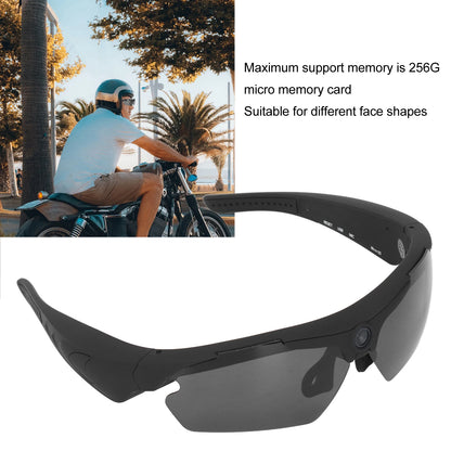 1080P HD Camera Glasses Sunglasses — Video Recording Glasses for Cycling, Driving, Hiking, Fishing & Hunting