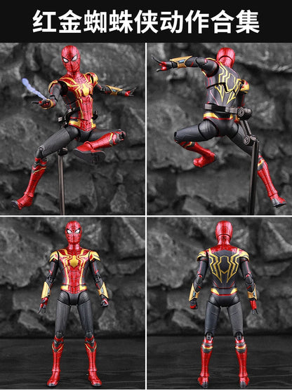 ZD Toys Spider-Man No Way Home 1/10 Action Figure – Peter Parker Gold Black Red Marvel Legends Collectible Toy