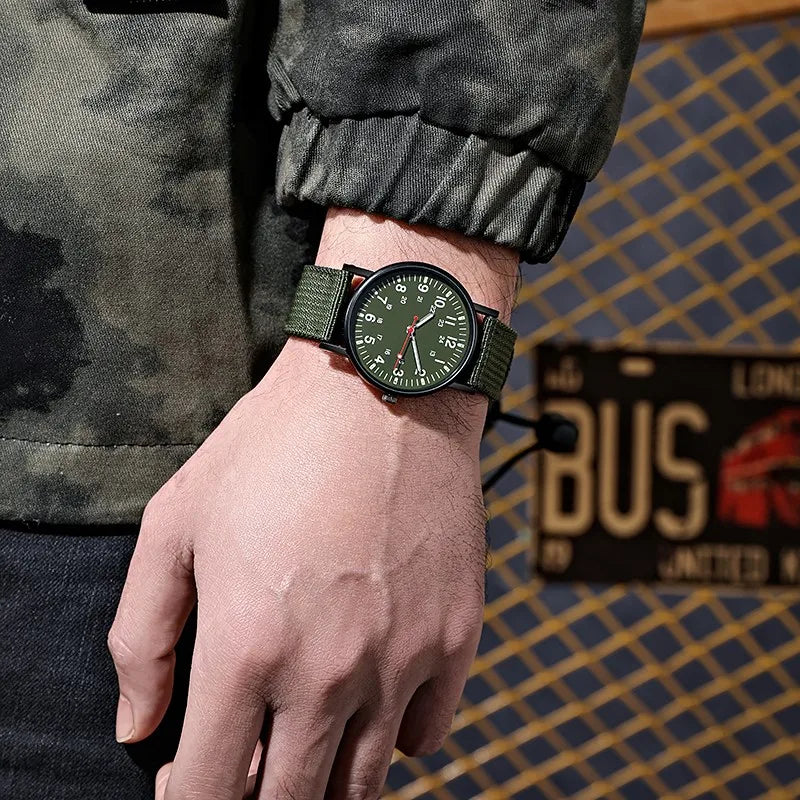 Luxury Men’s Quartz Watch - Waterproof Big Dial Wristwatch with Luminous Hands Fashion Design