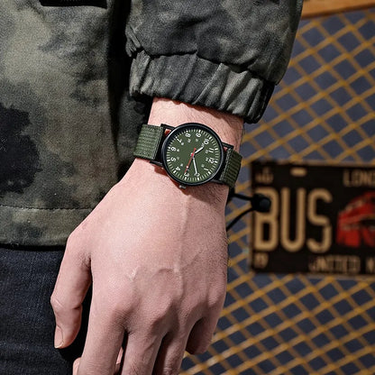 Luxury Men’s Quartz Watch - Waterproof Big Dial Wristwatch with Luminous Hands Fashion Design