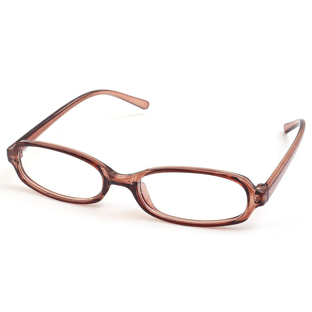 2024 Girls Y2K Retro Oval Glasses - Red & Green Frame, Anti-Blue Light Eyewear for Computer & Seaside Driving