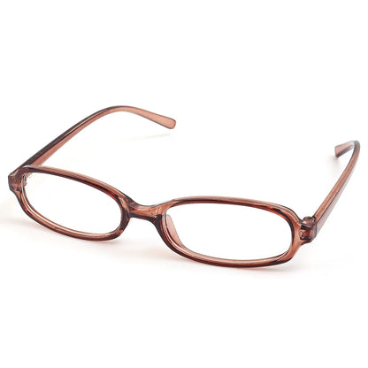 2024 Girls Y2K Retro Oval Glasses - Red & Green Frame, Anti-Blue Light Eyewear for Computer & Seaside Driving