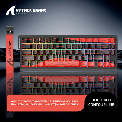 ATTACK SHARK X68HE Magnetic Gaming Keyboard - X68 Pro Rapid Trigger 8000Hz Mechanical Keyboard