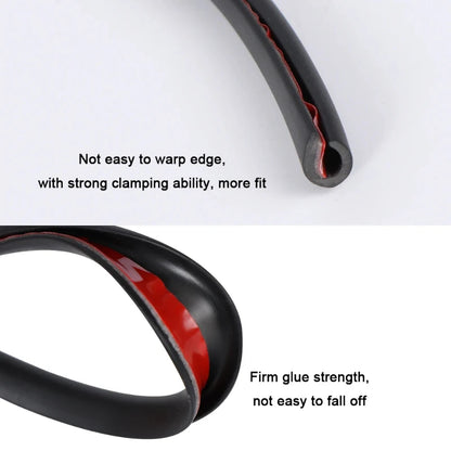 5M Car Door Edge Protector Strip - Transparent PVC Anti-Scratch Anti-Collision Sealing Tape for Vehicle Door Trim Protection