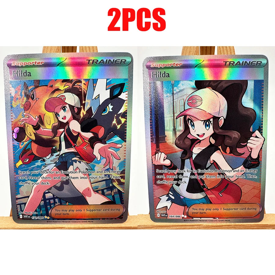 PTCG White & Black Victini Zekrom Reshiram Cards - English Anime Trading Card Collection