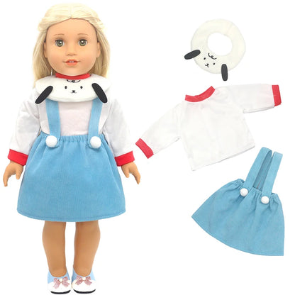 Baby Doll Bikini Outfit — Fits 43cm Born Bebe and 18-Inch American Dolls, Doll Clothes Set