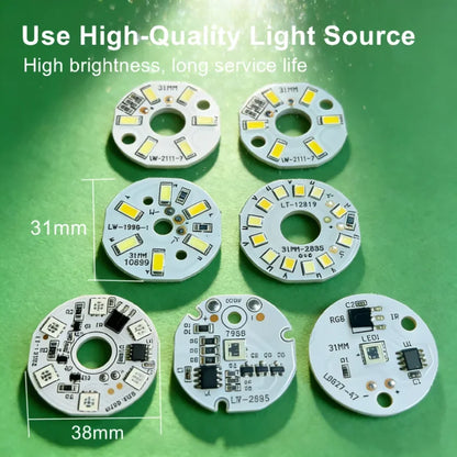 5V USB RGB LED Light Board - Dimmable Touch Control Gradient Light with Remote for DIY Model Displays