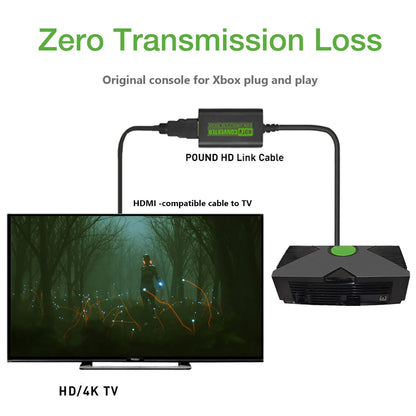 Xbox to HDMI-Compatible Converter – Digital Video & Audio Adapter for HDTV, Projector, TV, Monitor (480P, 720P, 1080P)