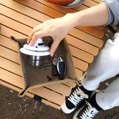 Portable Camping Organizer Tray – Compact Storage Box for Home & Travel, Clutter-Free Camping