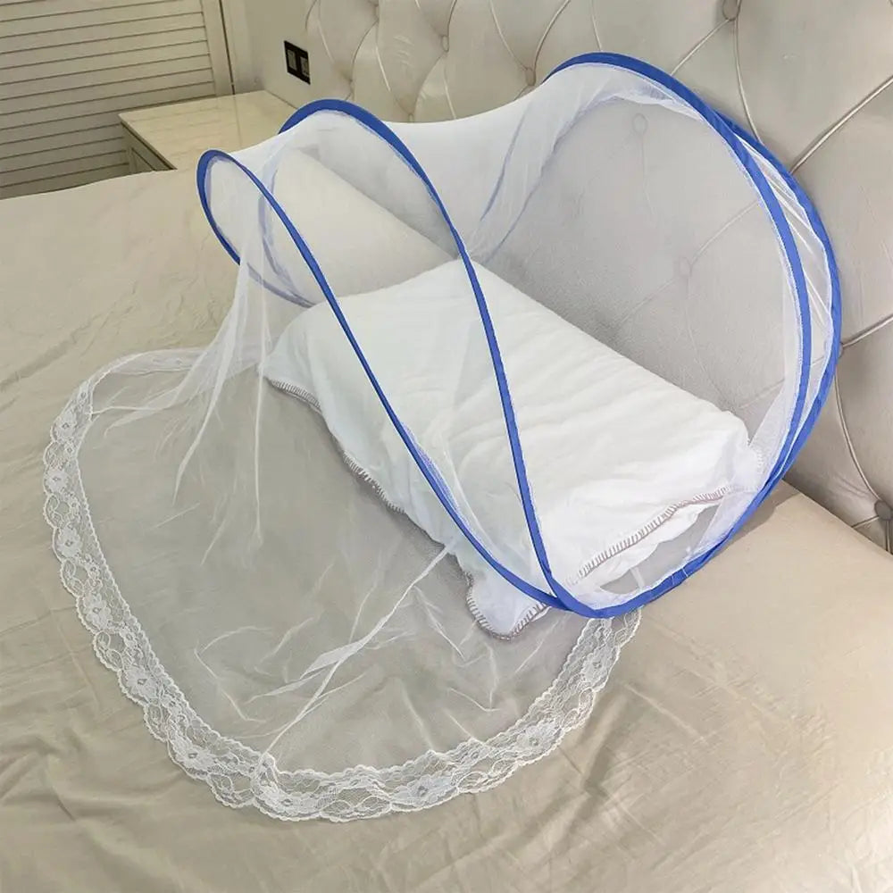 Portable Camping Tent Bed Canopy — Foldable Mesh Mosquito Net for Outdoor Use, Single Bed, Easy Setup