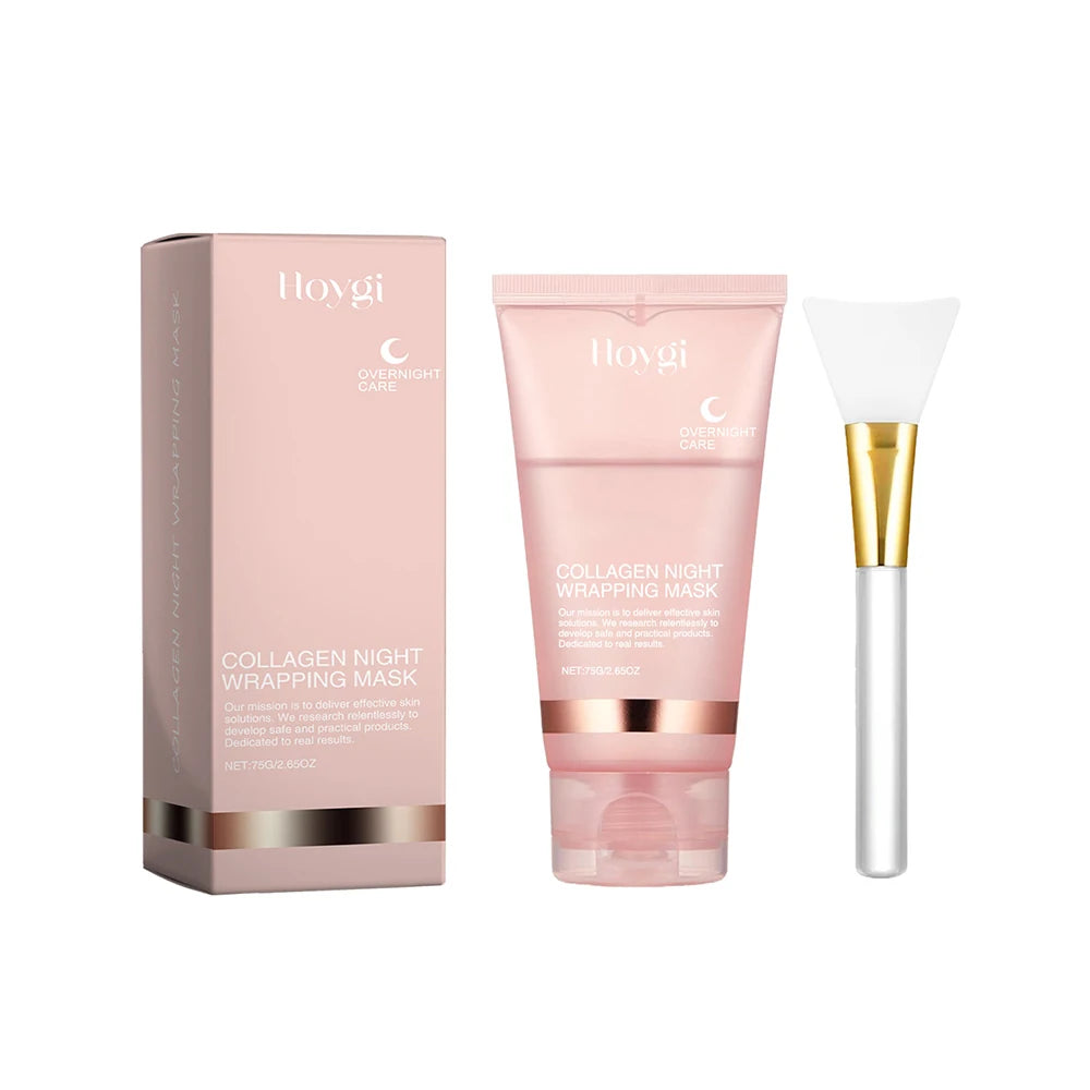 75g Collagen Night Peel-Off Mask – Moisturizing, Brightening & Firming Facial Mask for Hydrating, Smoothing & Skin Rejuvenation
