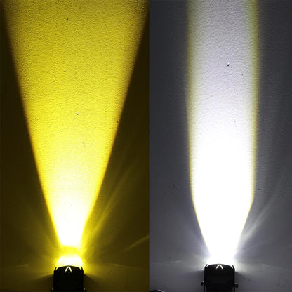 1/2PCS V7 Pro Mini LED Driving Light — 40W High/Low Beam with White & Yellow Korea LED Chip