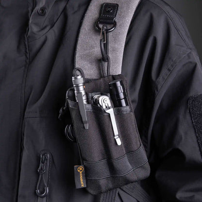 Kosibate Tactical EDC MOLLE Pouch - Mini Wallet Card Holder Key Belt Waist Pack for Camping, Hiking and Outdoor Use