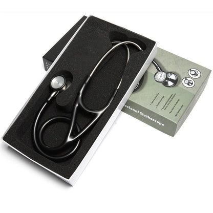 AiQUE Double Chest Piece Stethoscope — Professional Cardiology Medical Device for Doctors and Medical Students