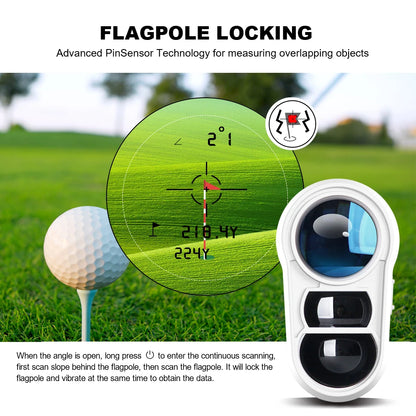 REVASRI Golf Laser Rangefinder – 600M Telescope with Flag-Lock, Slope Pin Distance Meter, 1000M Camouflage Hunting Monocular