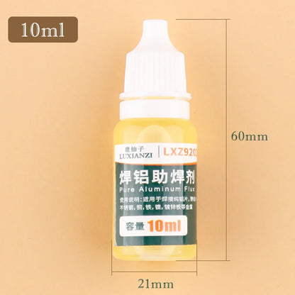 10ml Soldering Flux Liquid — Aluminum & Copper Electronics Flux for 18650 Battery Soldering, No-Clean
