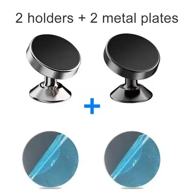 Magnetic Car Phone Holder - Secure Dashboard Mount for iPhone, Samsung, Xiaomi, Huawei, OnePlus, and GPS Devices