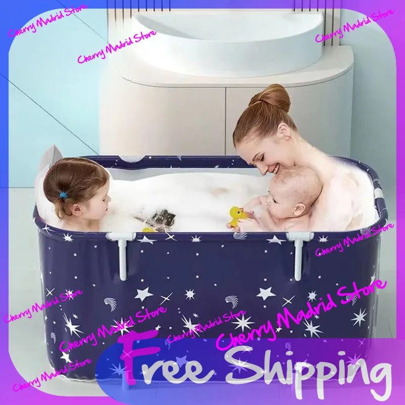 Foldable Portable Bath Tub - Ice & Hot Tub for Baby, Pet Bath, Sweat Steaming, Foot Spa, Outdoor Camping & Vehicle-Mounted