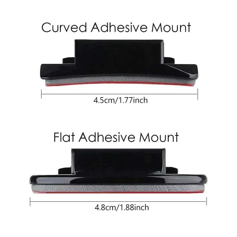 Helmet Adhesive Mount Set for GoPro Hero 8–13, Insta360, DJI & SJCAM – Flat & Curved Sticky Camera Accessories
