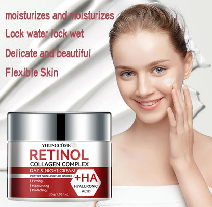 Retinol & Collagen Facial Moisturizing Cream – Deep Hydration Anti-Aging Skin Care, Dry Skin Repair & Nourishing Face Cream