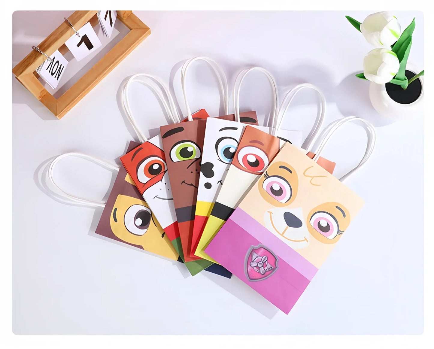 PAW Patrol Birthday Gift Bags – Skye & Paw Patrol Candy Party Favor Bags for Boys & Girls Party Supplies & Treat Packaging