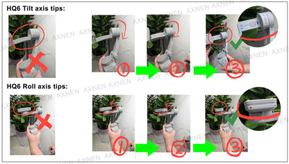 HQ6 3-Axis Gimbal Handheld Stabilizer – With Fill Light, Face Tracking, Anti-Shake for Android & iPhone Video Recording