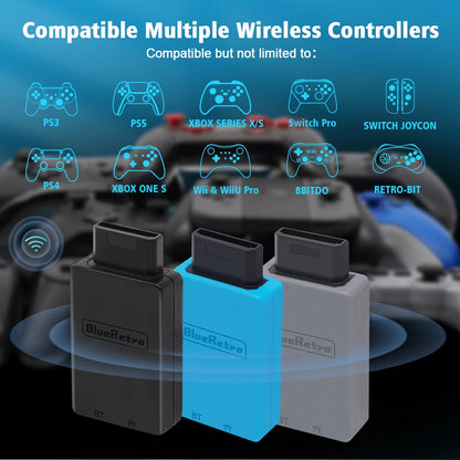 RetroScaler BlueRetro Wireless Controller Adapter – Saturn to PS4, PS5, Switch Pro, Joy-Con & Xbox One S