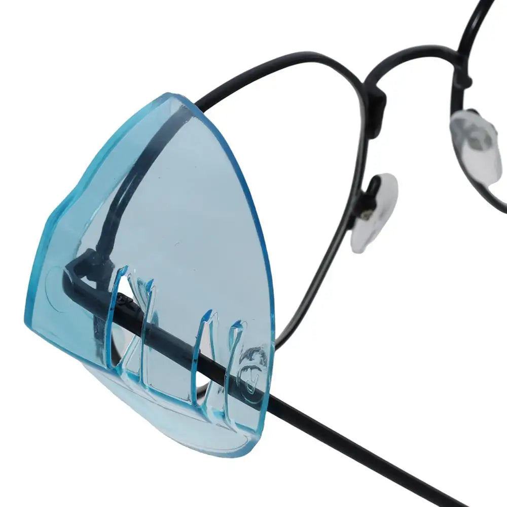 Safety Eye Glasses Side Shields — Clear Flexible Protective Side Covers for All Eyeglasses & Goggles