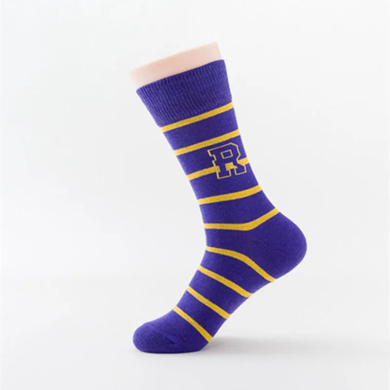Wizard School Letter Socks - Malfoy Family Slytherin Cosplay Stripe Badge Accessories