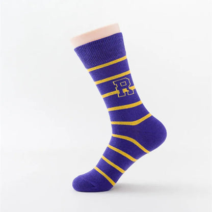 Wizard School Letter Socks - Malfoy Family Slytherin Cosplay Stripe Badge Accessories