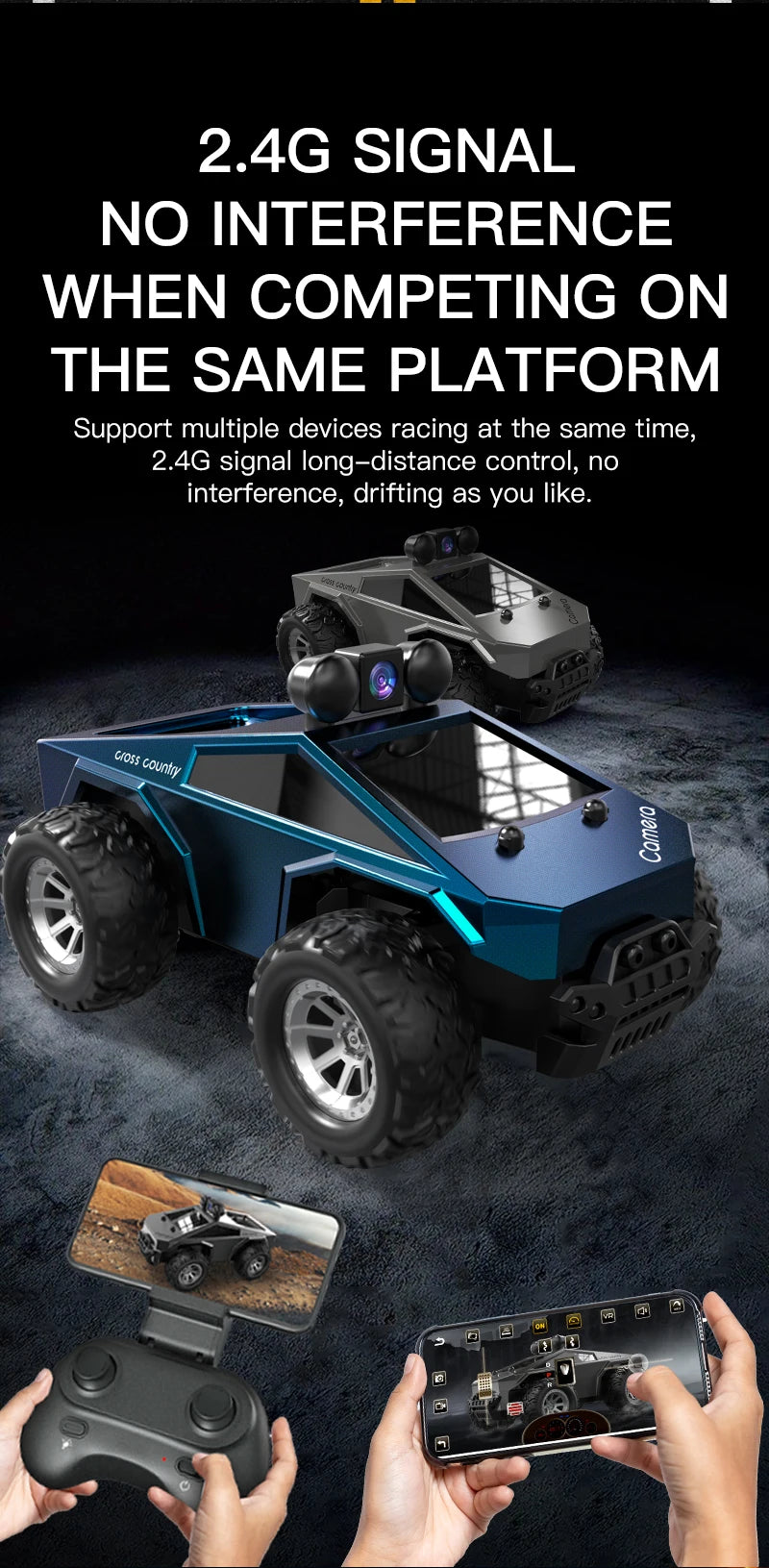 NEW KF29 RC Car with HD Camera – FPV Wireless Remote Control Toy for Photos, Videos & Conversation Gift