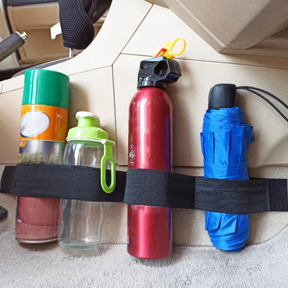 Car Trunk Storage Belt – Nylon Fire Extinguisher Strap Loop for Organizer, Black Auto Accessories