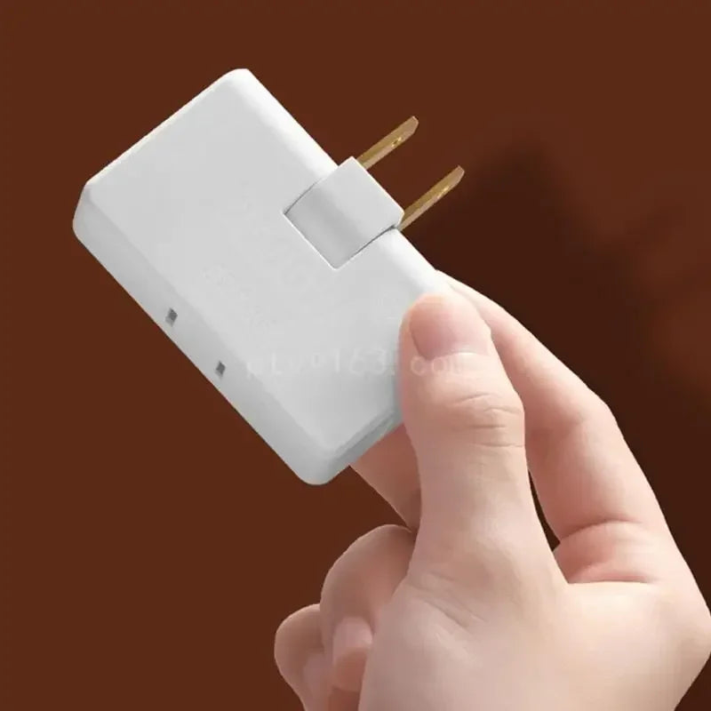 180° Rotatable Socket Converter – 3/4 in 1 Multi Plug Extension with USB, Mini Wireless Power Outlet Adapter