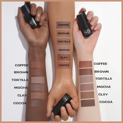 FOCALLURE Bronzer Highlighter Stick - Waterproof Body & Face Contour, Corrector & Illuminator Cream for Women's Makeup
