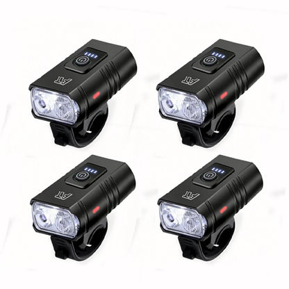 LED Bicycle Front Light - Type-C Rechargeable MTB Road Bike Headlamp, Easy-Install Cycling Accessory